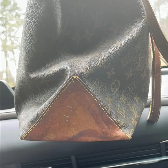 Monogram Canvas Tote with Leather Straps - Picture 3 of 4